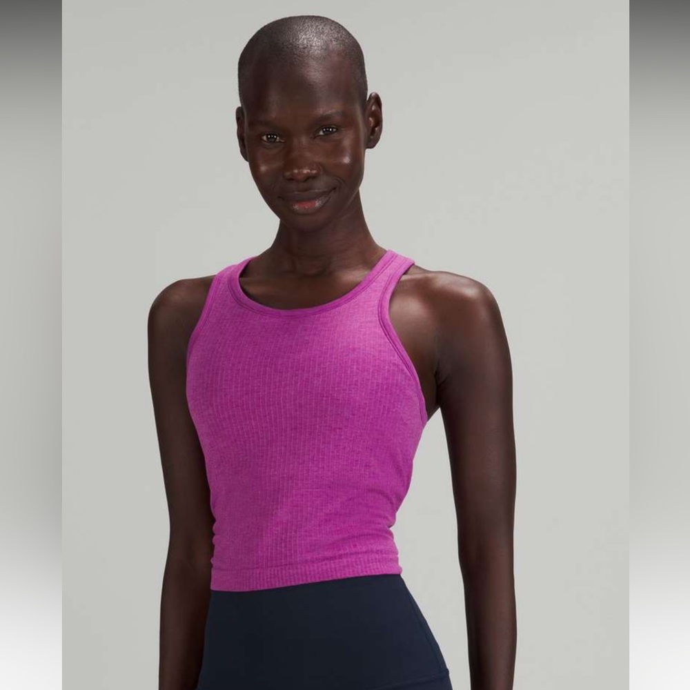 Lululemon Ebb to Street Cropped Racerback Tank